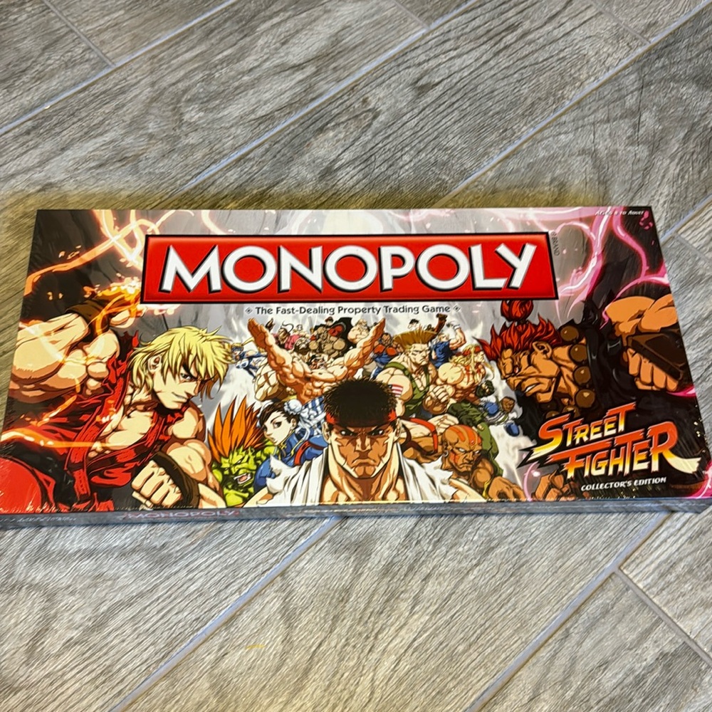 Street Fighter Collector's Edition Monopoly USAopoly NEW (Factory Sealed)